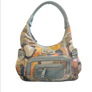 Kathy Van Zeeland Hobo Handbag Multicolor